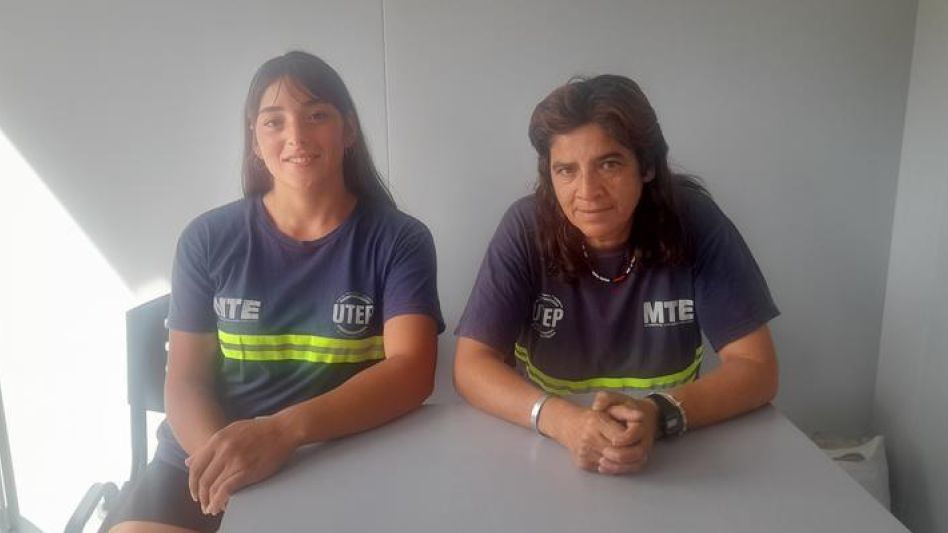 Nicole Andrada y Graciela Díaz el día que dialogaron con diario EL TIEMPO acerca del funcionamiento del centro de reciclado.  FOTOS AGUSTÍN SCALCINI