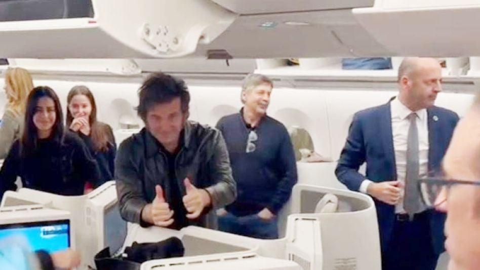 Javier Milei regresó al país tras su gira por Israel e Italia