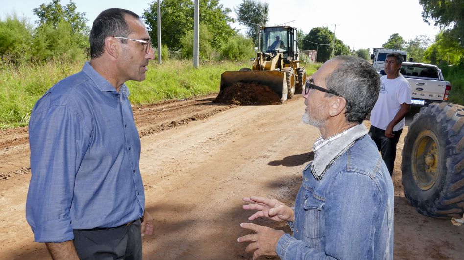 Trabajos de mejoras en calles de tierra