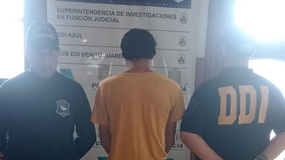 El acusado de esta infracción a la Ley 23.737 se había negado a declarar. Está detenido en una comisaría de Saladillo. FOTOS: DROGAS ILÍCITAS AZUL/PBA
