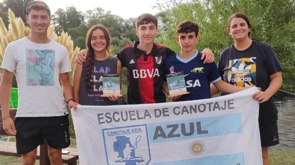 Azuleños participaron del Campeonato  Provincial de Kayak Slalom y Descenso