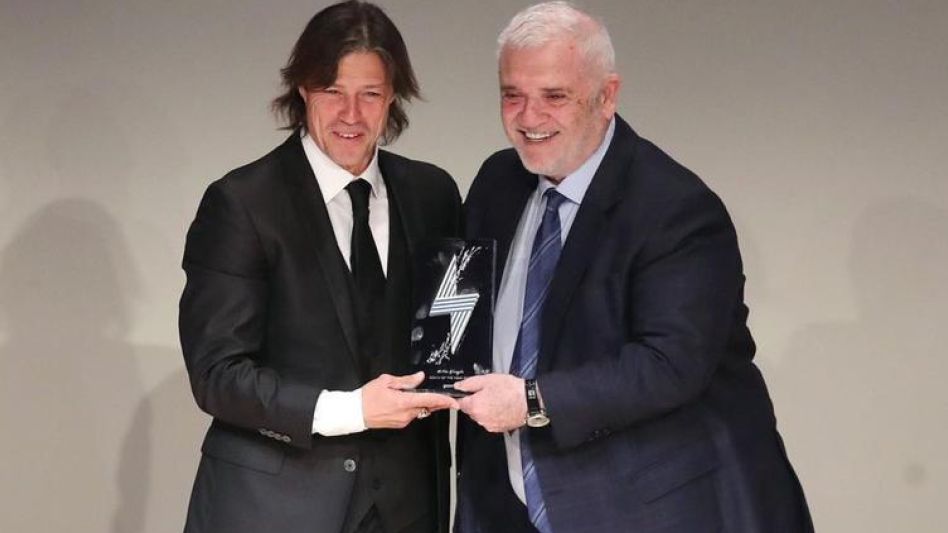 Matías Almeyda fue elegido como el mejor técnico de la Liga de Grecia. 