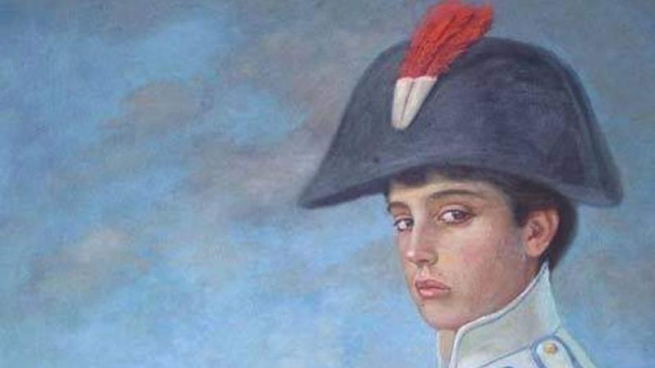 José de San Martín cadete del Regimiento de Murcia, Orán 1792. De: Hocine Ziani (Argel, 1991). Donación Vicente Espeche Gil. Instituto Nacional Sanmartiniano, Ciudad Autónoma de Buenos Aires.