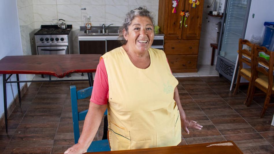 Sara Galeano fue y es la mamá de muchos chicos a quienes asisten desde el comedor. 