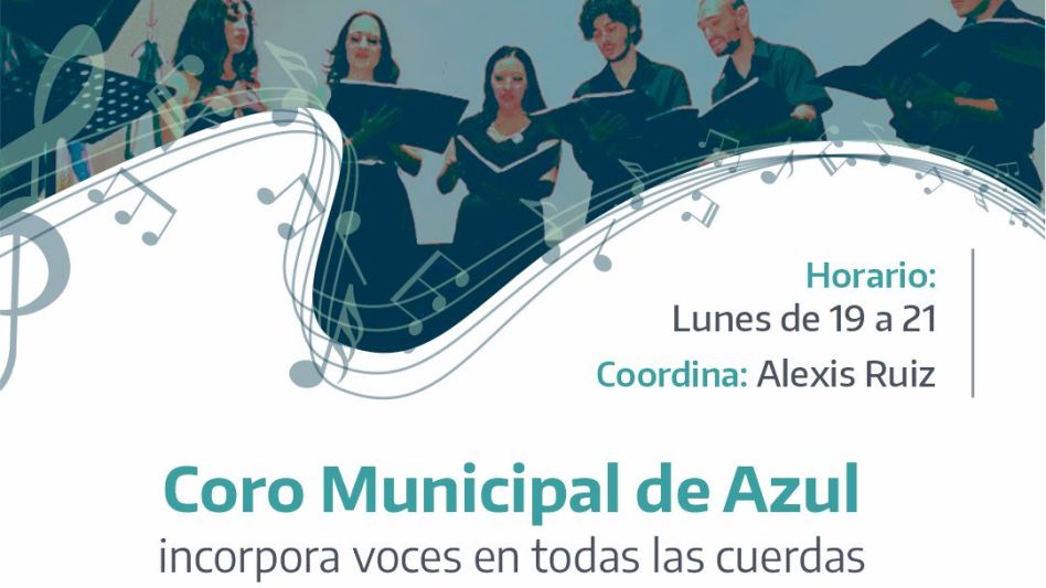  Inscripción para el Coro Municipal de Azul