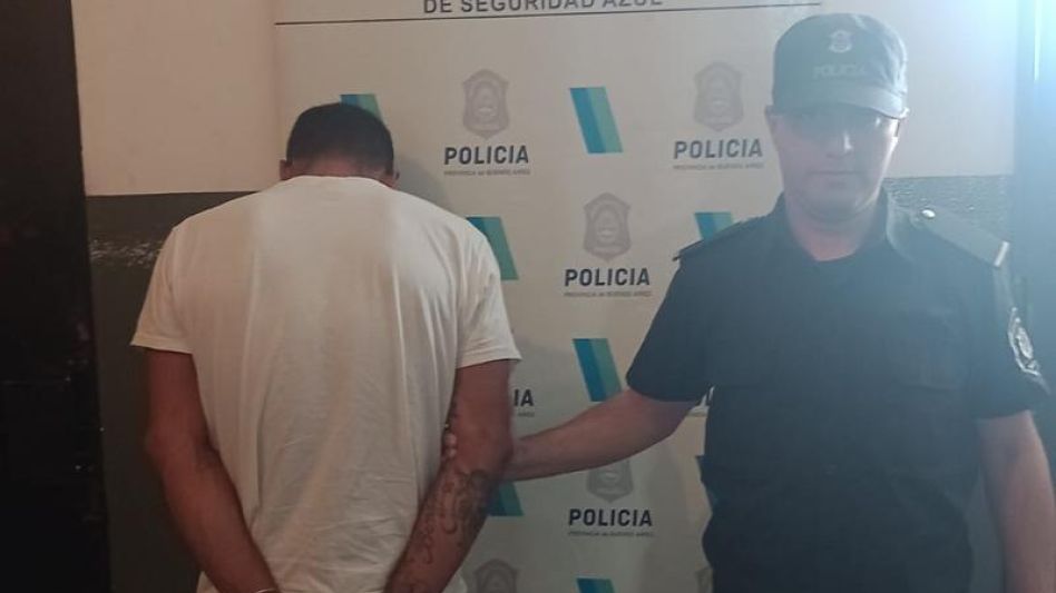 El acusado ya había sido condenado tiempo atrás por más episodios de violencia que cometiera en perjuicio de otra mujer.  SECCIONAL PRIMERA AZUL/PBA