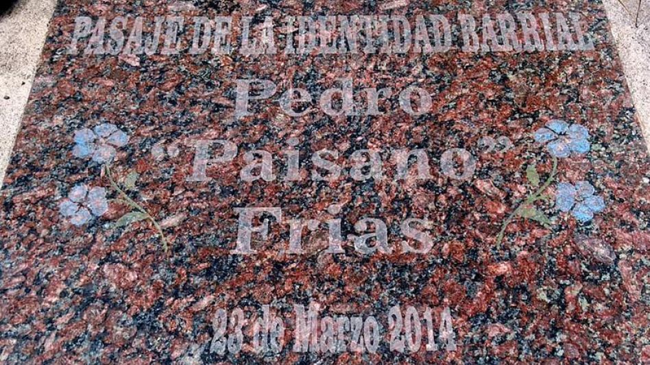 En el Pasaje de la Identidad Barrial Pedro Paisano Frías, se realizará mañana, a las 17.30 horas,  el Encuentro por la Memoria. PRENSA PERONISMO 26 DE JULIO