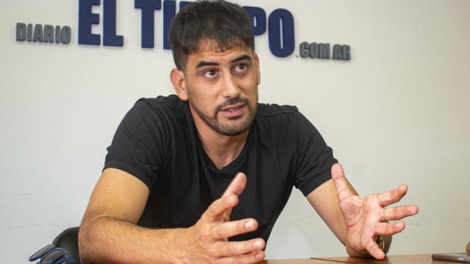 El empresario azuleño Emmanuel Lauria durante la entrevista con diario EL TIEMPO en la que habló del proyecto que busca concretar en esta ciudad.  NACHO CORREA