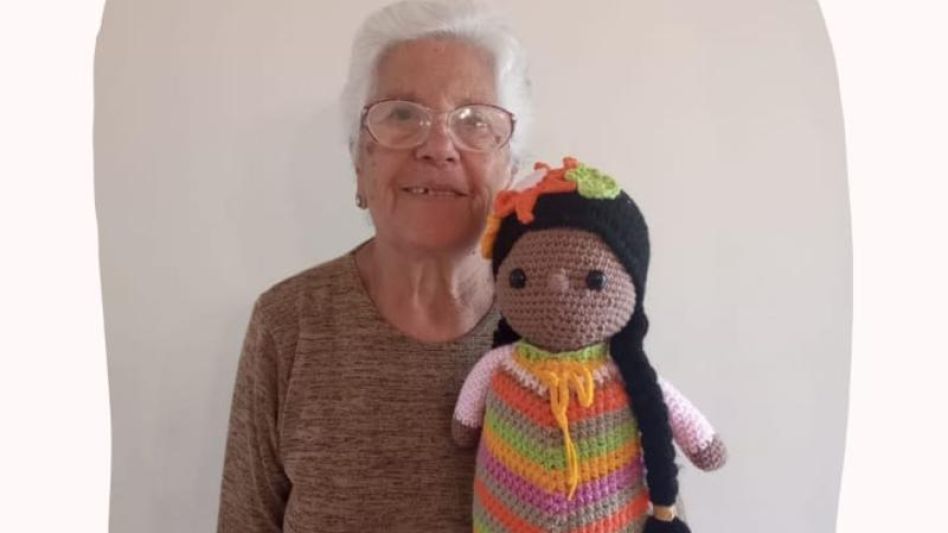Ganadora de la rifa  de "Las Muñequeras"