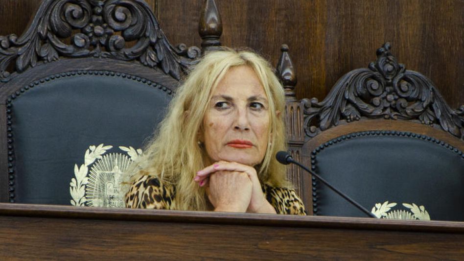 Alejandra Raverta, la jueza que intervino en este juicio oral donde un policía fue condenado por abusar de su hija biológica.  NACHO CORREA