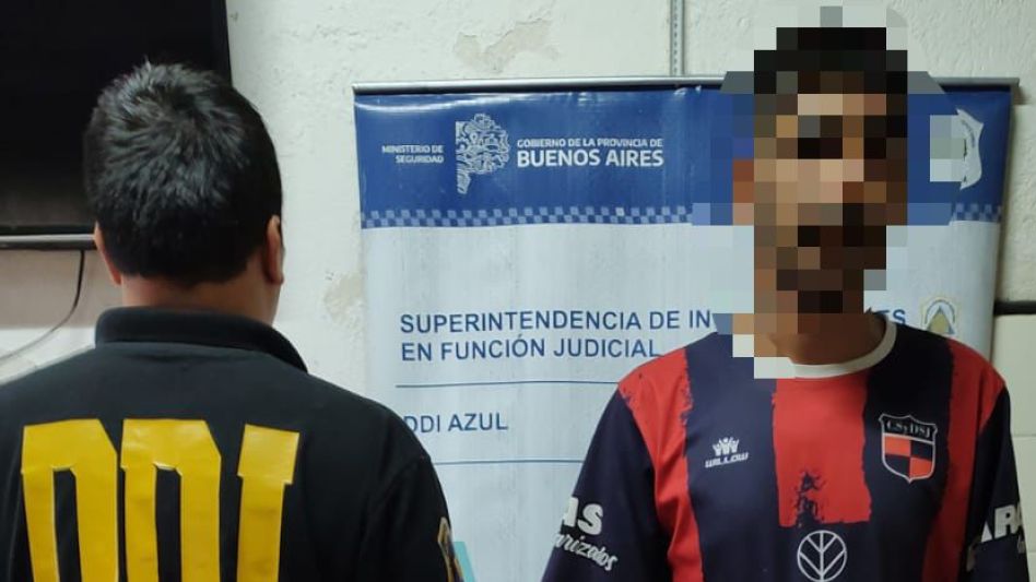 El acusado de apuñalar a otro joven se negó a declarar, luego de que este viernes resultara detenido. FOTO Y VIDEO: DDI AZUL/PBA