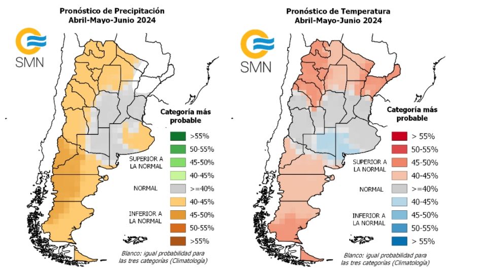 Aunque "El Niño" se debilita, prevén lluvias normales para los próximos tres meses en las principales zonas agrícolas