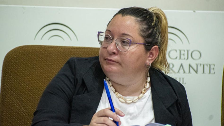 Gisela Arbiza, concejal de Unión por la Patria. NACHO CORREA
