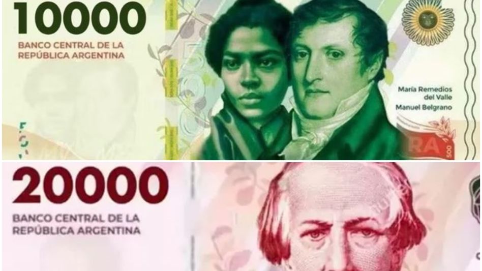 En mayo comenzará a circular el billete de $10.000 y a fin de año el de $20.000