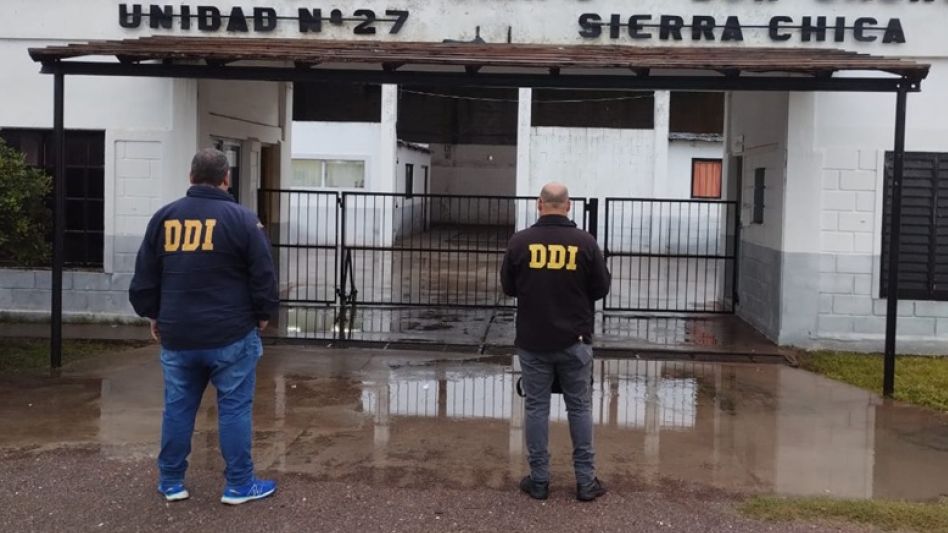 En la Unidad 27 de Sierra Chica se realizó uno de los allanamientos. FOTO: DDI AZUL/PBA