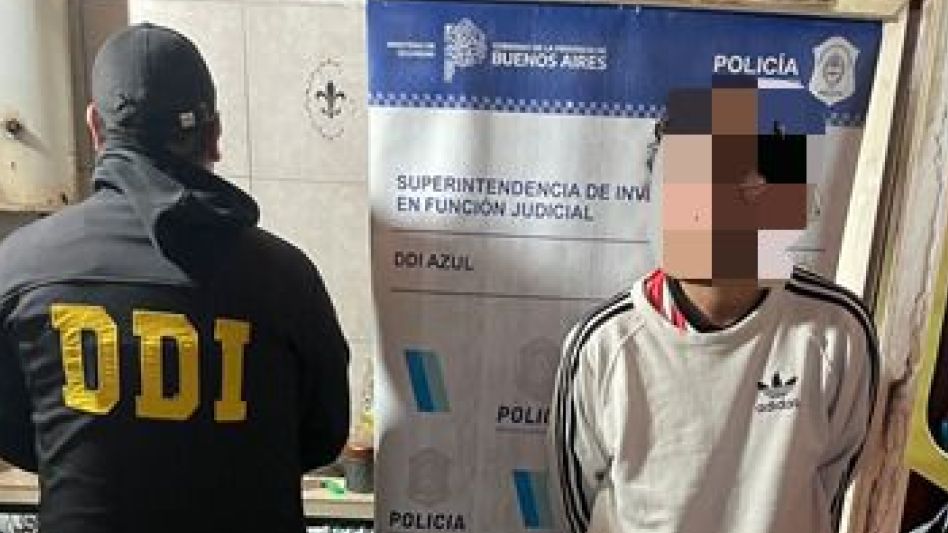 El hombre arrestado en Olavarría. Es hermano, por parte de madre, del considerado autor de estas estafas virtuales. FOTO: DDI AZUL/PBA