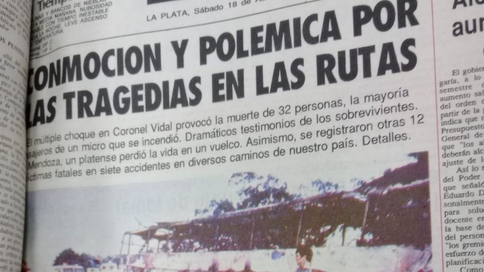 El trágico accidente de 1992 que dejó 32 muertes en la ruta 2