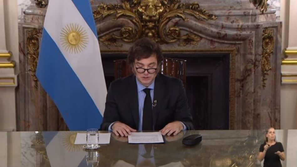 Milei: "La era del supuesto Estado presente ha terminado"