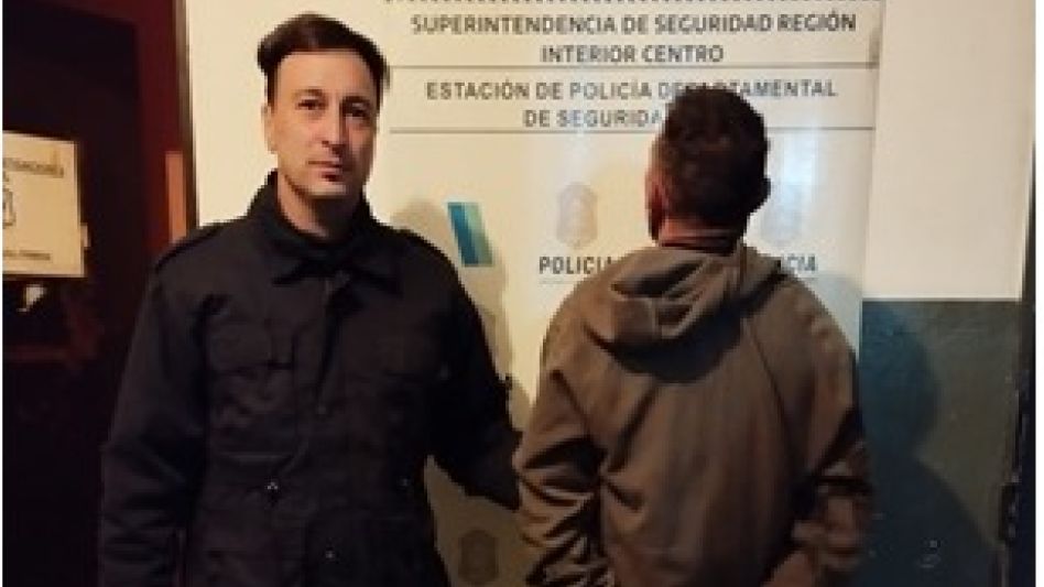 El hombre investigado por este raid delictivo había sido condenado por otros ilícitos años atrás. FOTO: SECCIONAL PRIMERA AZUL/PBA