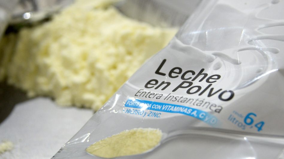 Fuerte caída de los productos lácteos 