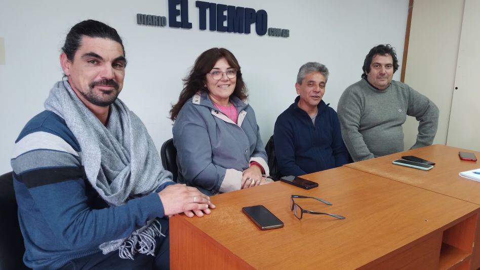 Valentín Tedesco, Carina Brunetto, Daniel Corrado y Sergio Cornec.