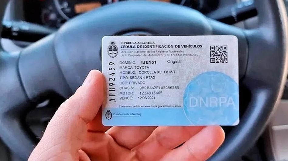 Cédula azul: la Agencia Nacional de Seguridad Vial aclaró que aún es obligatoria