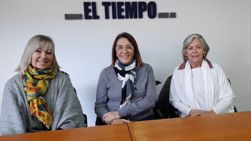 Las integrantes GAPPO Eileen Mayer, Graciela Nogal y Estela Fernández el día que visitaron la redacción de diario EL TIEMPO.  AGUSTÍN SCALCINI