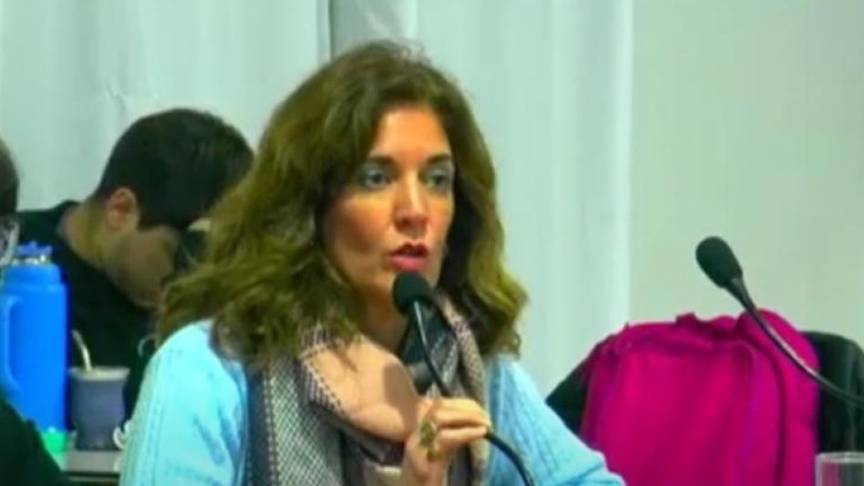 La concejal Pilar Álvarez, de la UCR Azul.   CAPTURA DE VIDEO/CONCEJO DELIBERANTE