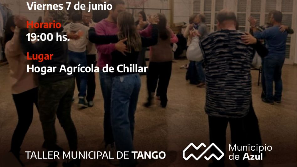 Inscripciones al Taller Municipal de Tango