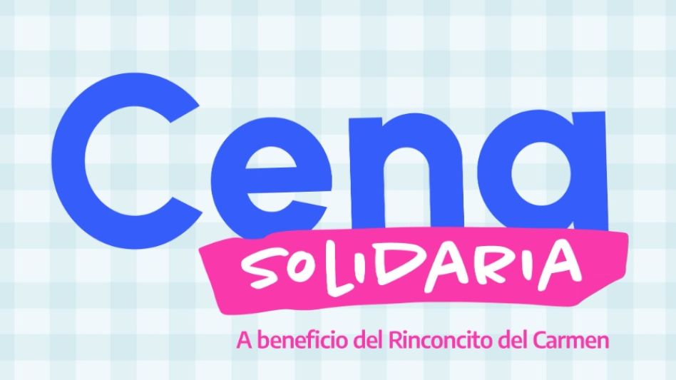 Se realizará la 4° cena solidaria a beneficio del Rinconcito del Carmen