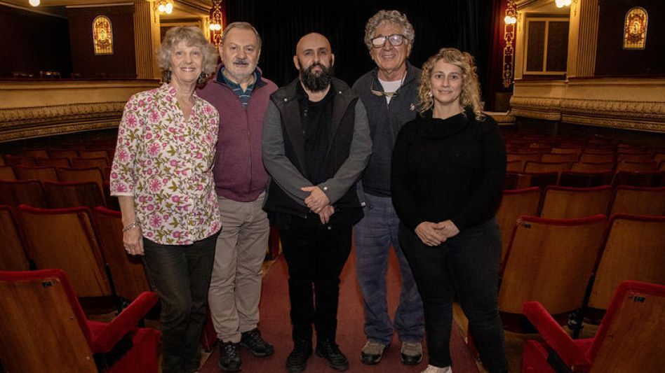 Se reunieron ayer en el Teatro Español integrantes de la fundación del Teatro Español.