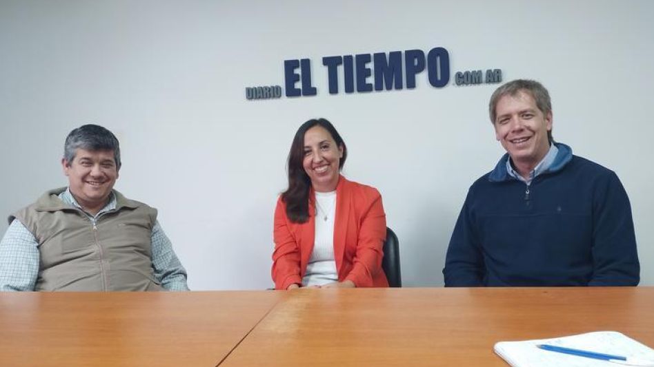 Román Ros, María Marta Viciconte y Diego Santillán, durante la entrevista con EL TIEMPO.
