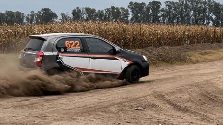 Bautista Robbiani tuvo un destacado debut en Rally Mar y Sierras.