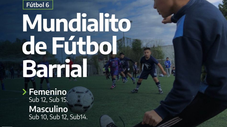 Se viene el "Mundialito de fútbol barrial"