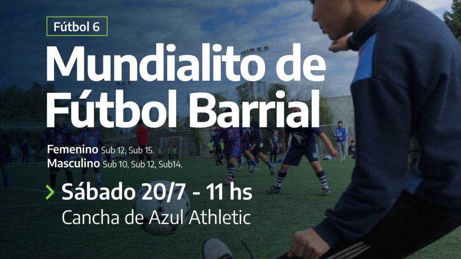 Se acerca la segunda fecha del Mundialito de fútbol barrial