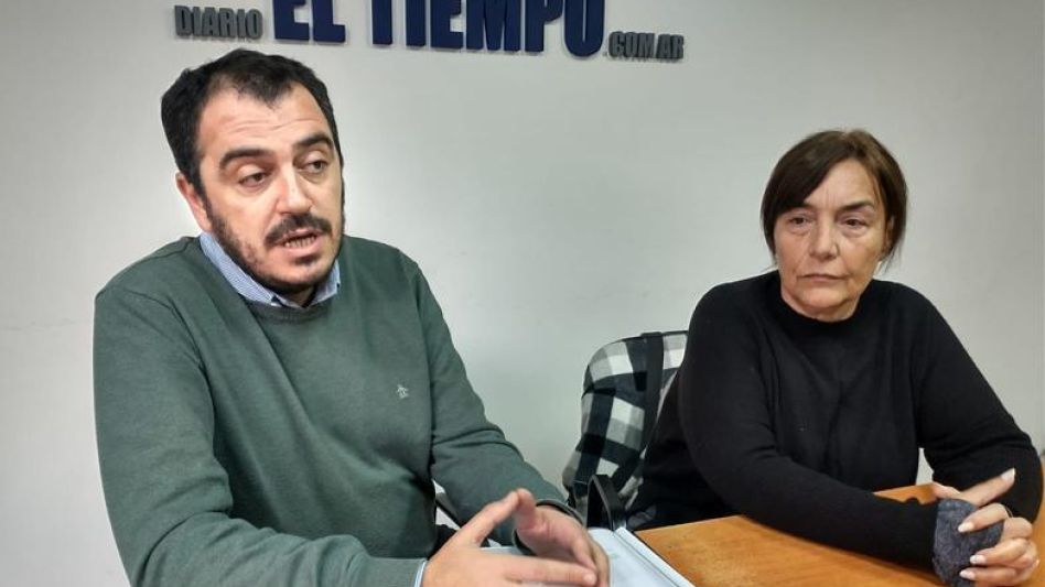 Xavier Cabrera e Inés Laurini, concejales de Unión por la Patria, dialogaron ayer con EL TIEMPO. 