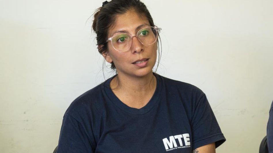 La coordinadora de la rama de Construcción del MTE, Patricia Acosta, habló con diario EL TIEMPO sobre el impacto que genera en Azul la paralización de la obra pública.  ARCHIVO/NACHO CORREA