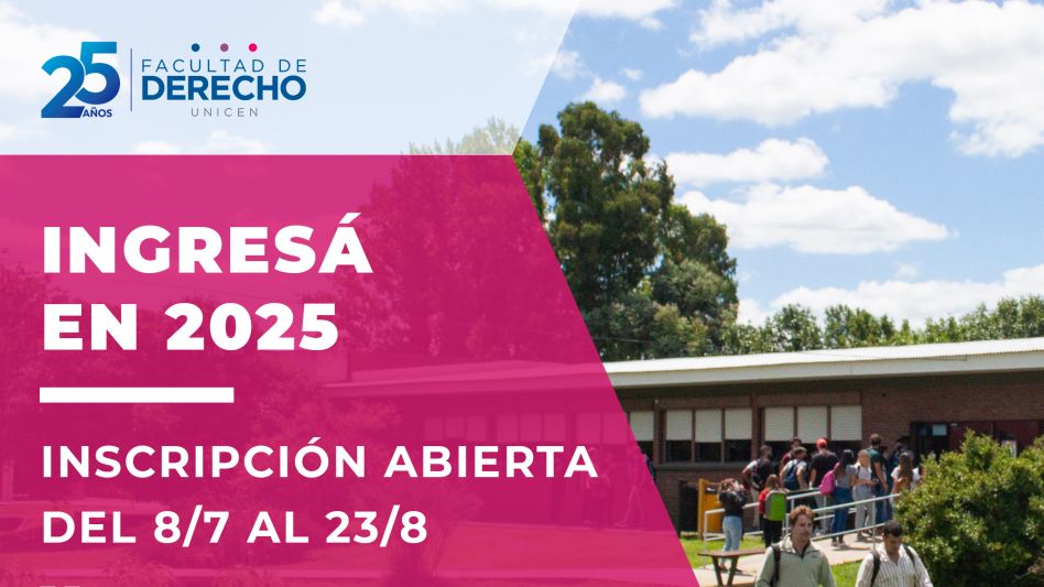 Ingreso anticipado para la carrera de abogacía en Facultad de Derecho de Azul
