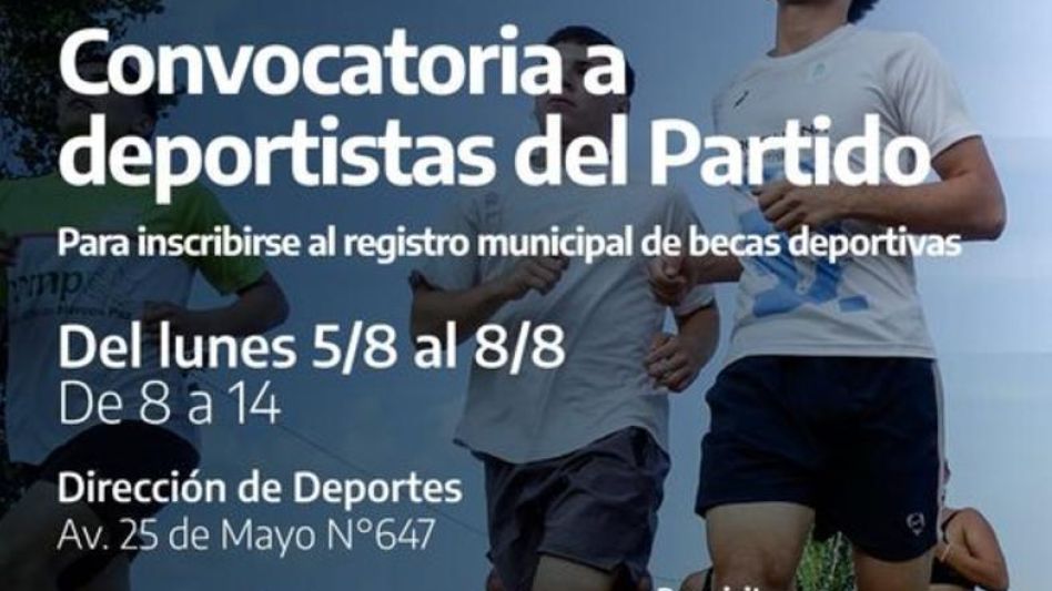Convocatoria a deportistas del Partido