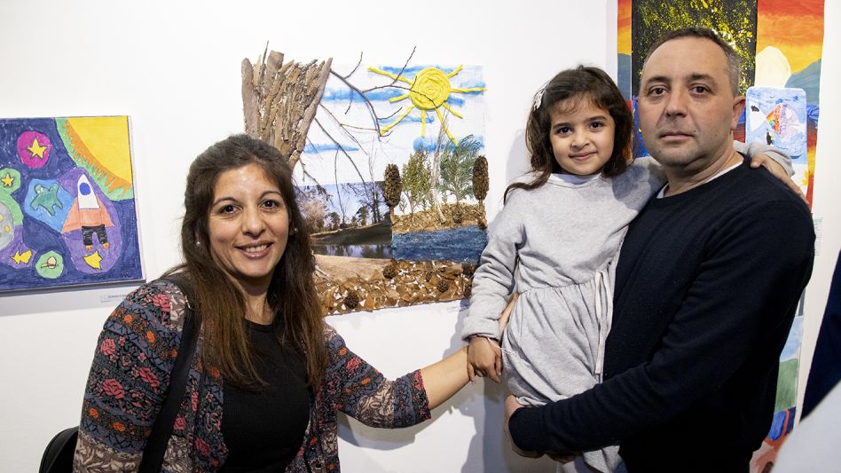 Quedó inaugurada la muestra "Pequeños Creadores Azuleños"