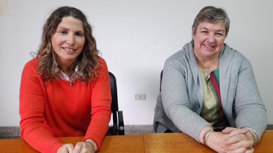 Gabriela Martinoia y Ana María Piazza el día que visitaron la Redacción de diario EL TIEMPO.