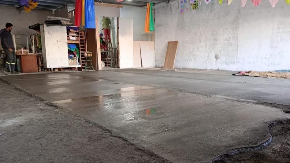 Parte del reacondicioamiento edilicio que se está realizando en El Ase. 