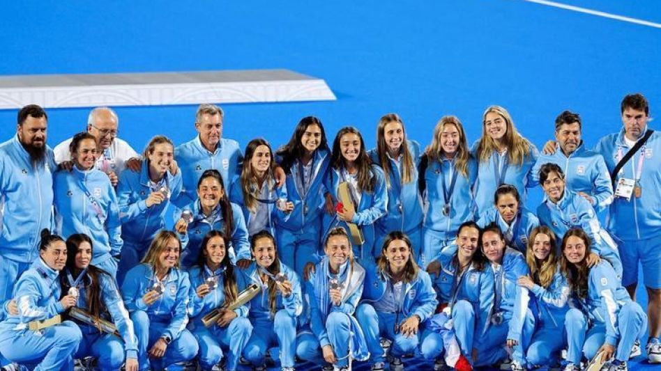  Clara Barberi, azuleña que volvió a celebrar con Las Leonas 