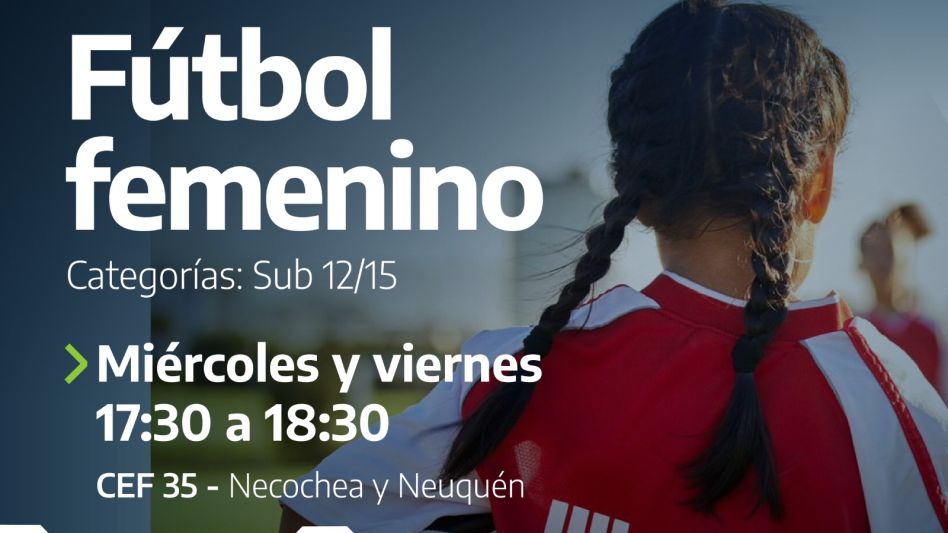 Fútbol femenino: abrieron las inscripciones para la escuela comunal 