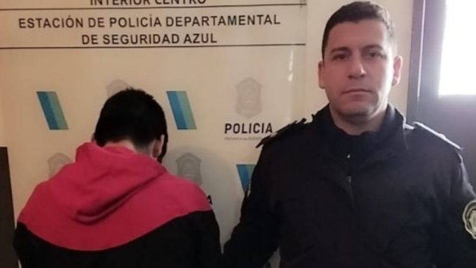 El joven capturado este miércoles. Le fue concedida una suspensión de juicio a prueba y recuperó la libertad. FOTO: PBA