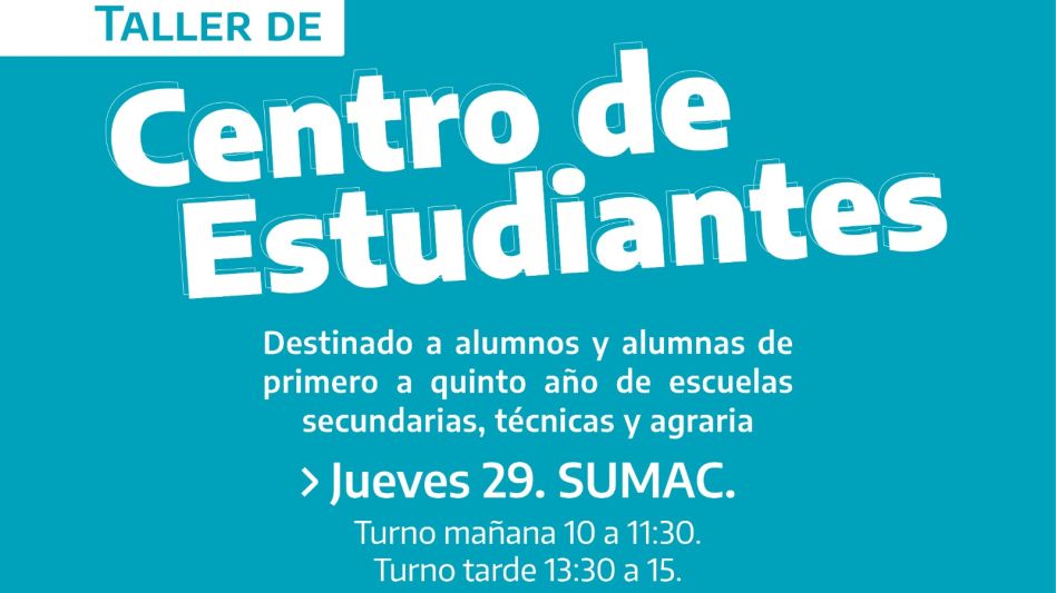  Taller de Centros de Estudiantes