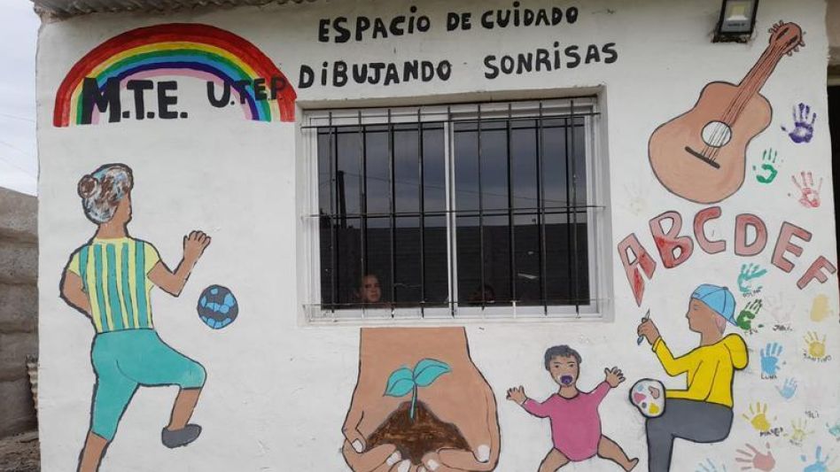 Dibujando Sonrisas en el barrio Villa Pizza Sur.