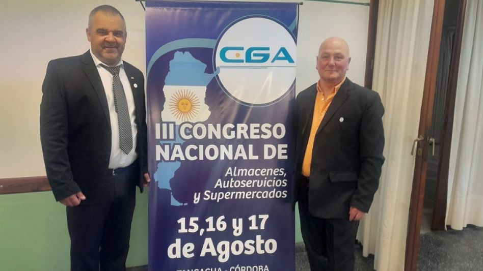 Claudio Tiso estuvo presente en el Congreso   de la Confederación General de Almaceneros 