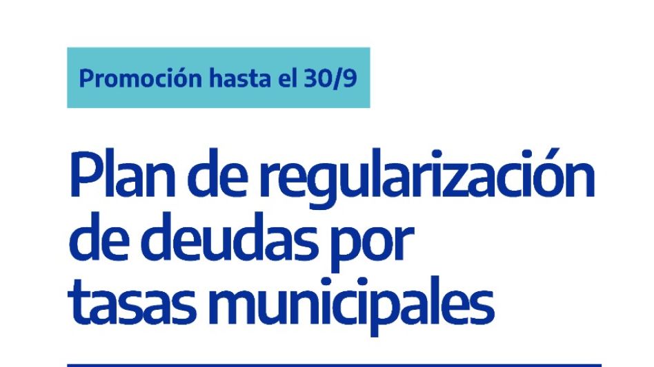 Nuevo plan de regularización de deudas por tasas municipales