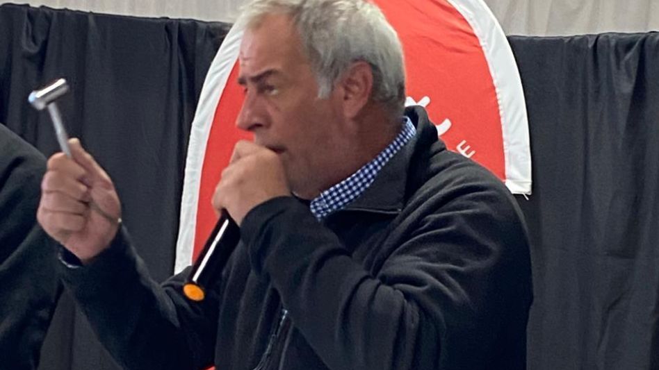 Los últimos martillazos de Enrique Adrogué.       